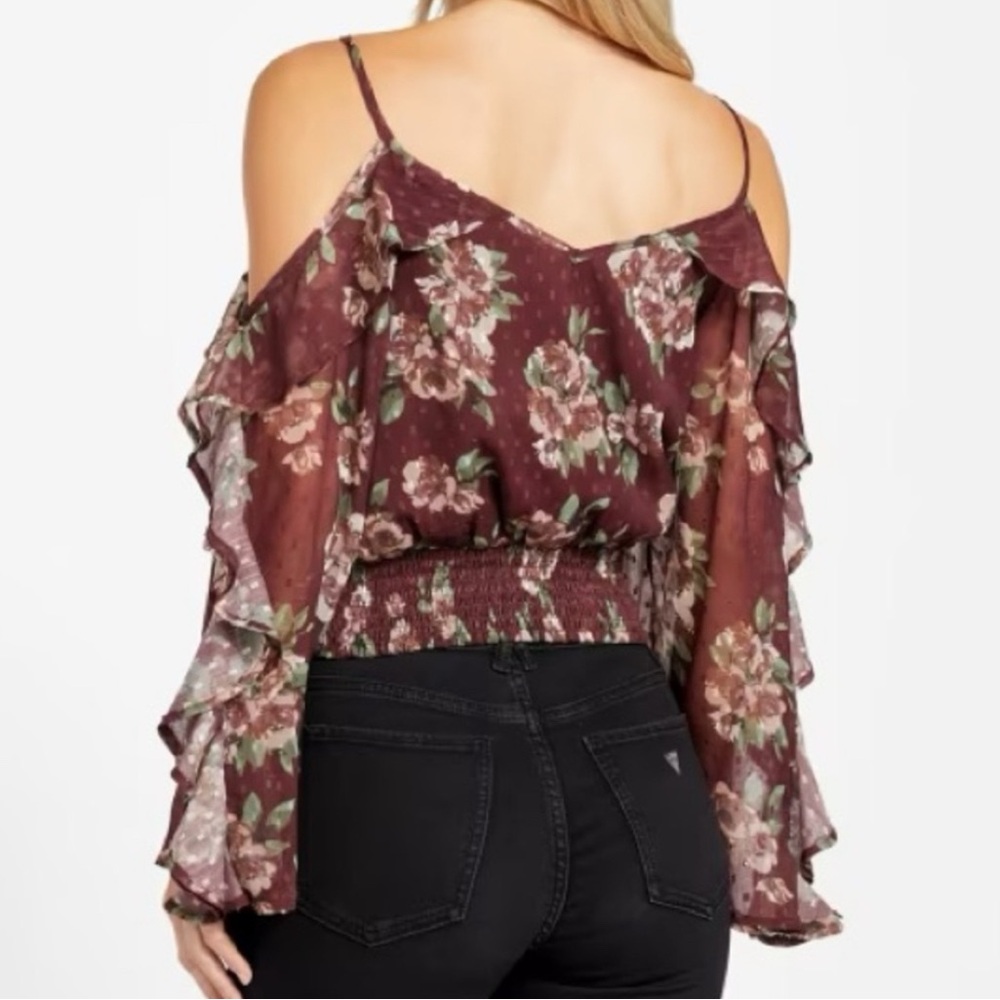 Cottagecore fairy off-shoulder ruffle top NEW